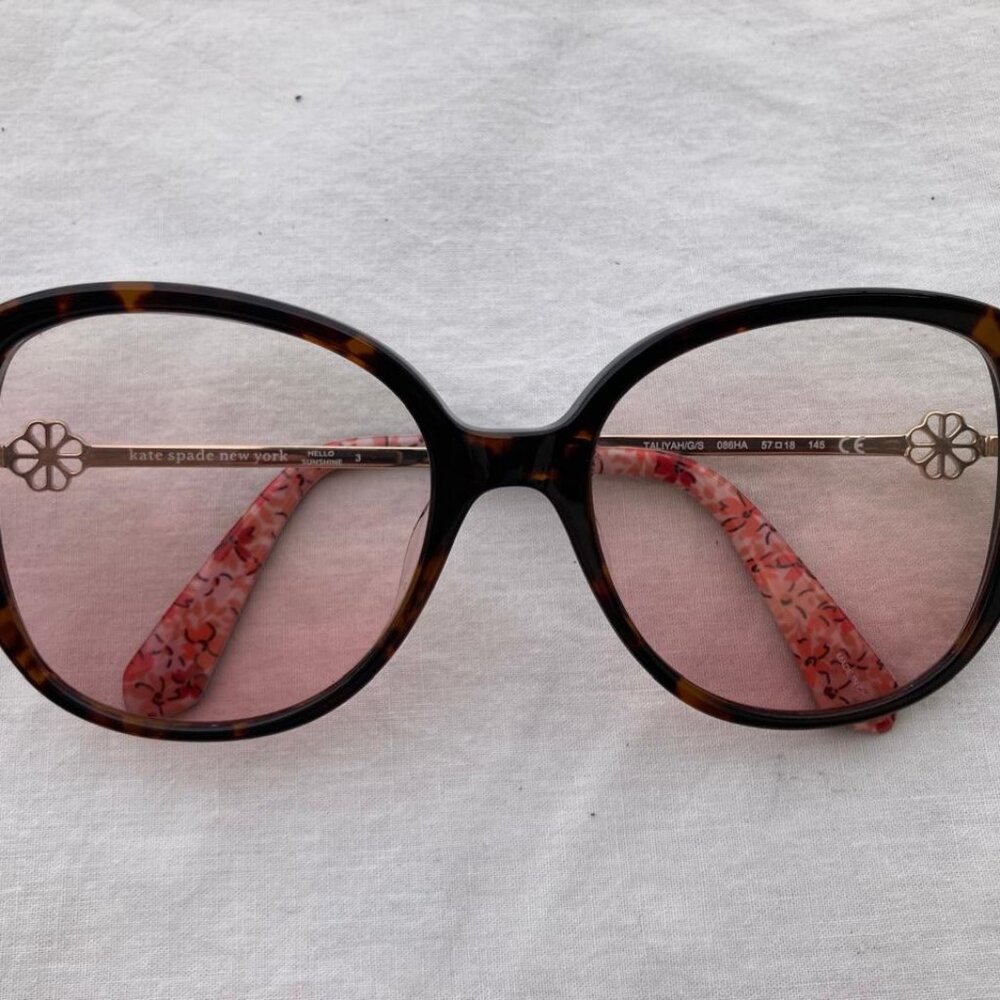 Kate Spade Woman TALIYAH/G/S - 086 HA | Sunglasses Havana Square Eyeglasses - Picture 1 of 17